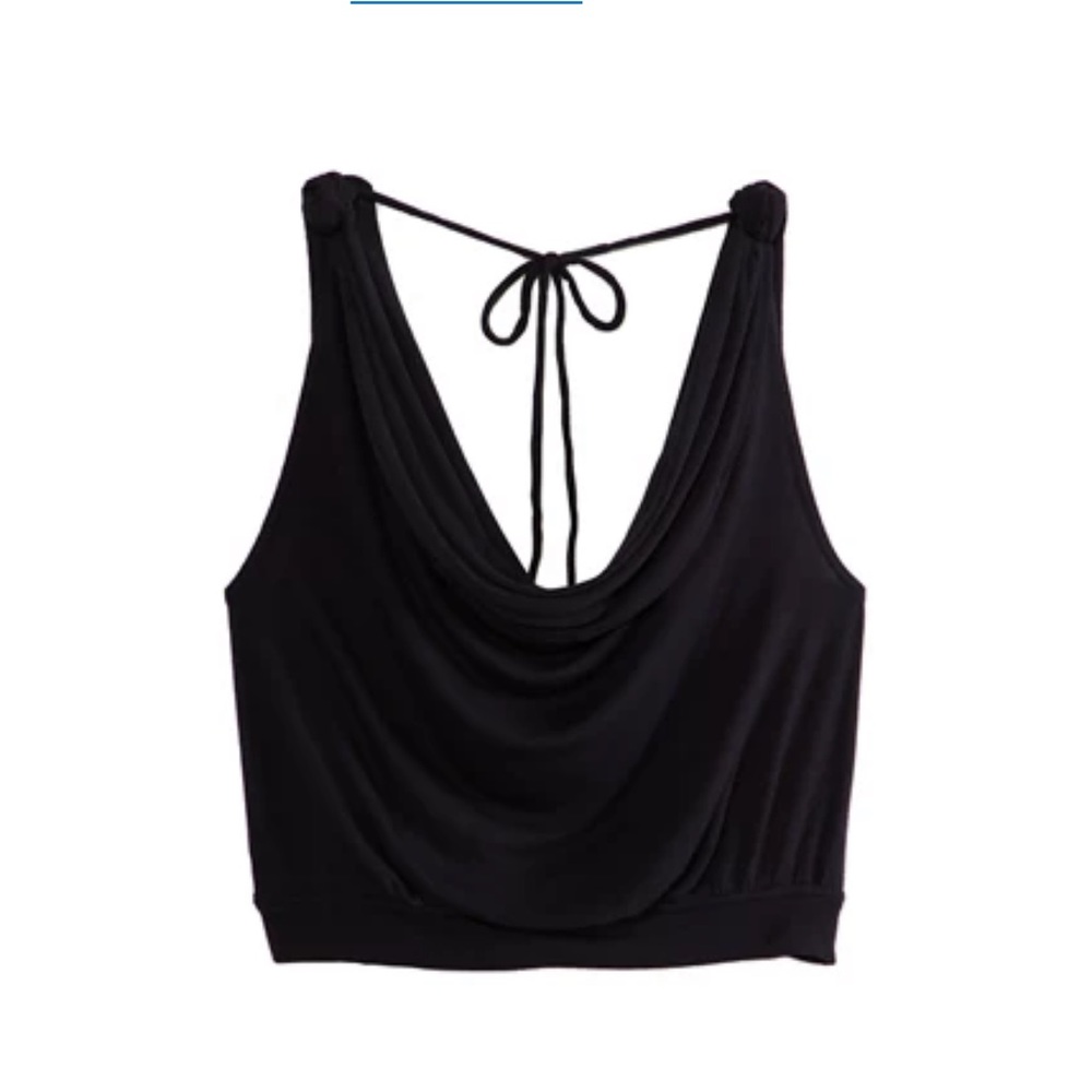 NWT Free People My Way top in black